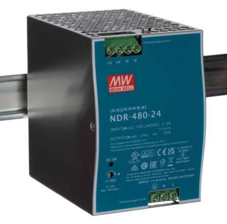 Mean Well NDR-480-24 产品图片
