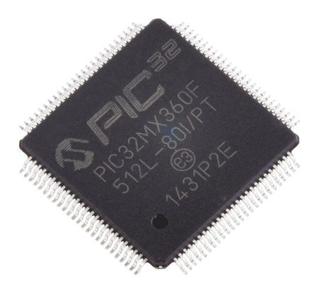 Microchip PIC32MX360F512L-80I/PT 产品图片